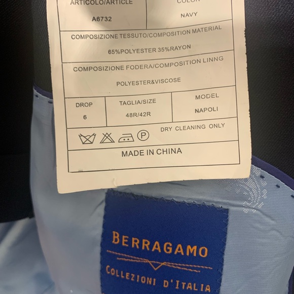 Berragamo Navy Men’s Suit - Picture 7 of 12
